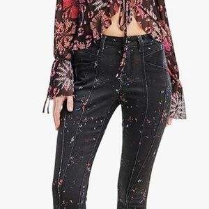 Scotch & Soda Multicolor Splatter Skinny Jeans